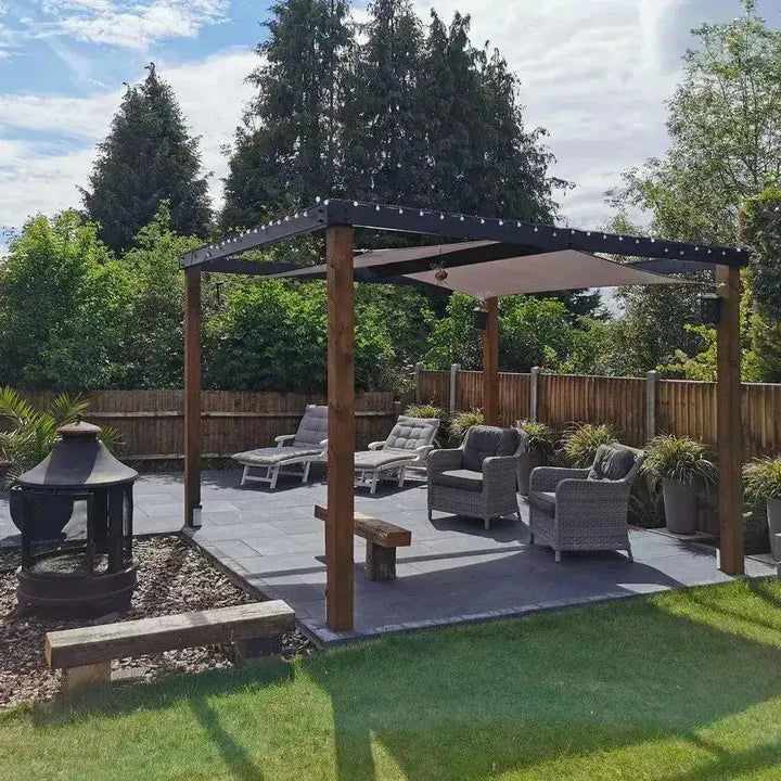 Anthracite Black Outdoor Porcelain Tiles 900 x 600 