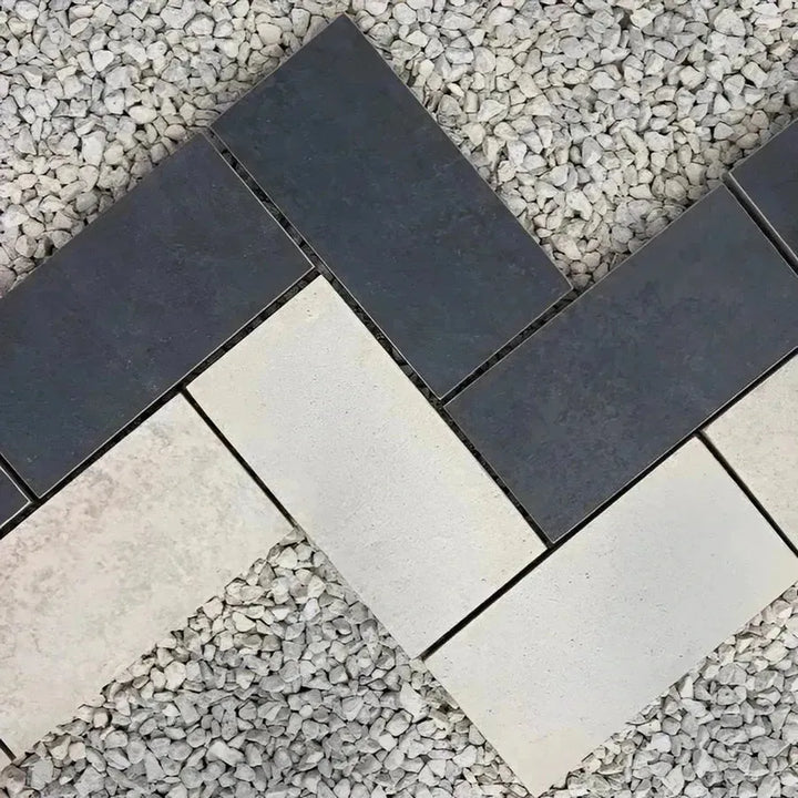 anthracite black porcelain setts 200x100