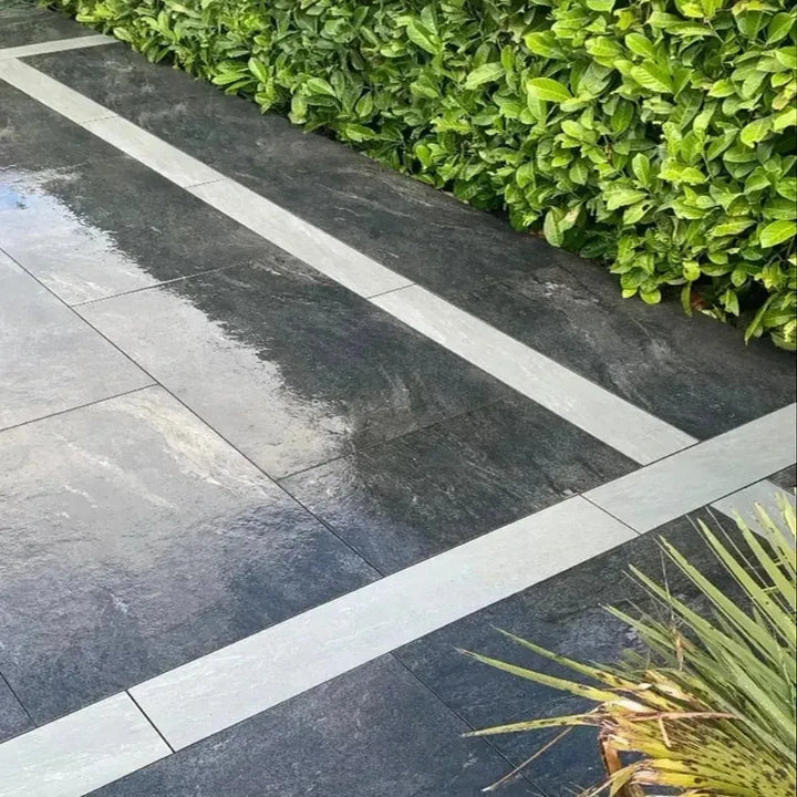 Kandla grey porcelain edging 900 x 200