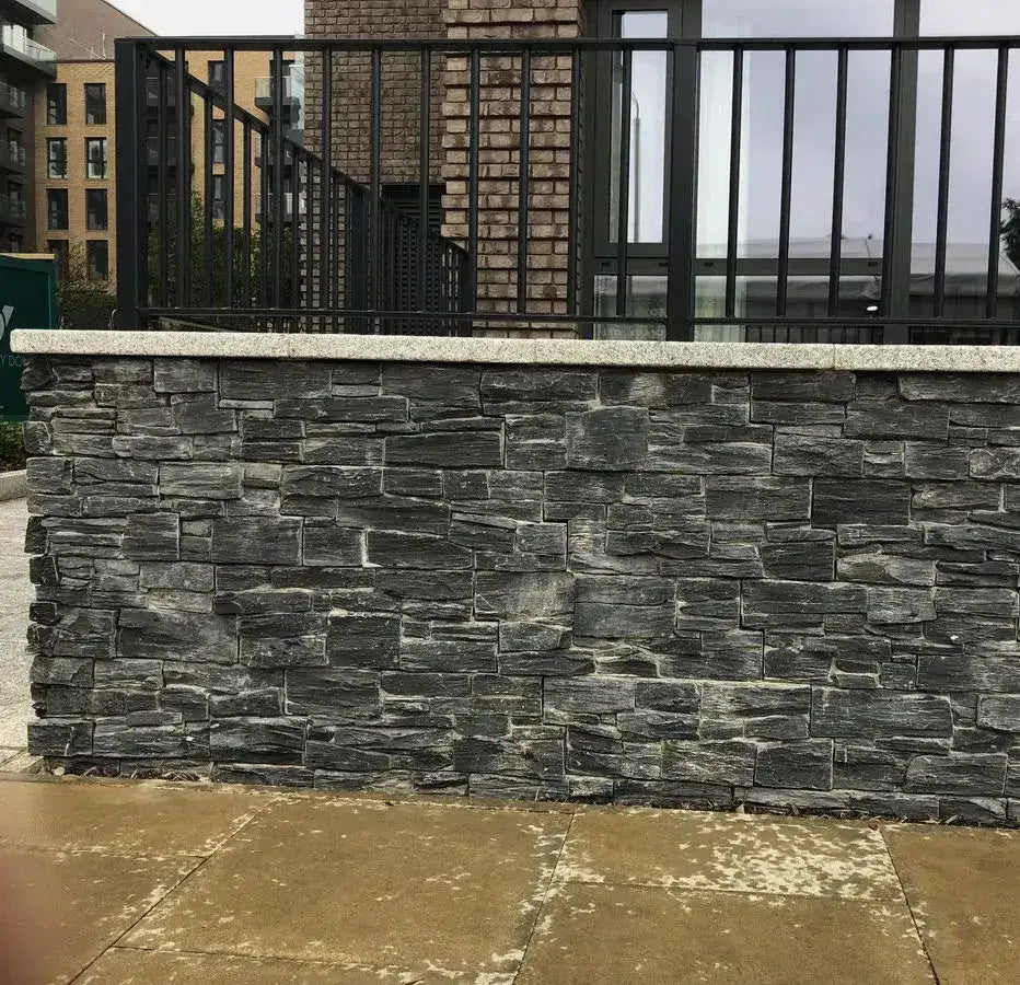 Cladding Back Pans Black Slate Cladding Dark Grey Z Tiles Clad Panels | Paving Slabs UK